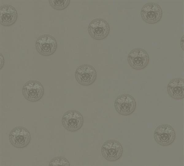 VERSACE 3 PARATO PVC/TNT GRIGIO TONDO MEDUSA mt.10,05xh.70 cm