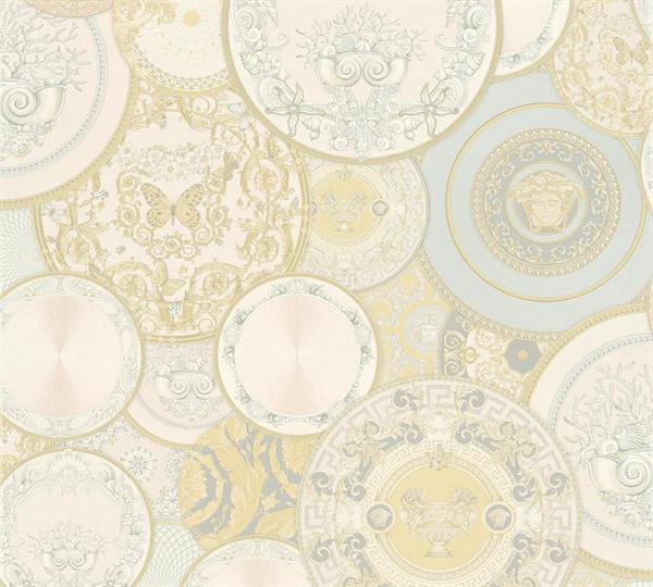 PARATO VERSACE 6 PVC/TNT/CLASSIC MULTI.BEIGE 0,70X10,05MT