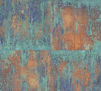 ELEMENTS PARATO TNT EFFETTO RUGGINE VERD MARRON  10X0,53 mt