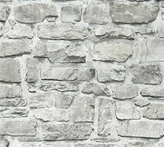 ELEMENTS PARATO TNT EFFETTO PIETRA  GRIGIO 10x0,53 mt