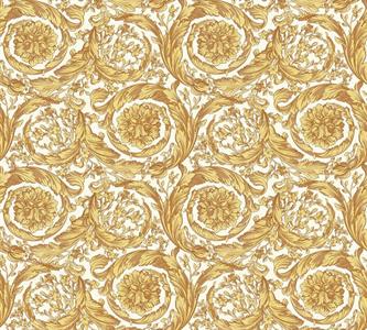 VERSACE 4 PARATO TNT DISNO E FANTASIE BIANCO E ORO 10,05x0,70mt