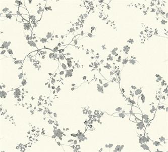 METROP. STORIES SU TNT RAMI FIORI ARGENTO BIANCO 10x0,53 mt A