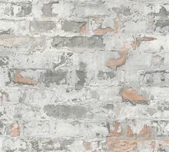 ELEMENTS PARATO TNT EFFETTO MURO GRIGIO BEIGE 10x0,53 mt