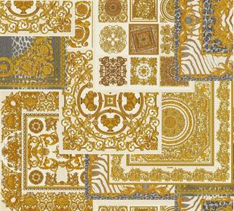 VERSACE 4 PARATO TNT DISNO E FANTASIE BEIGE E ORO 10,05x0,70mt