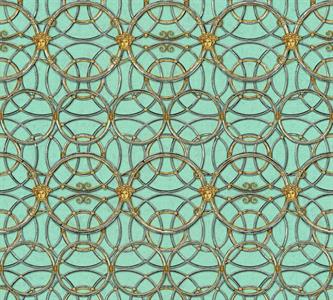 VERSACE 4 PARATO TNT DISNO E FANTASIE VERDE E GRIGIO 10,05x0,70m