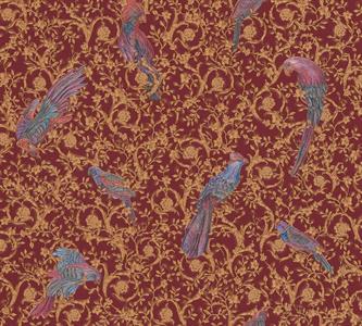 VERSACE 4 PARATO TNT DISNO E FANTASIE BORDEAUX E ORO 10,05x0,70m
