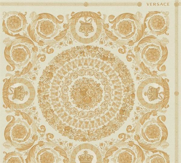 VERSACE 4 PARATO TNT DISNO E FANTASIE BIANCO E ORO 10,05x0,70mt