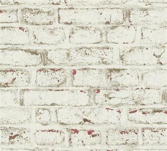 ELEMENTS PARATO TNT MATTONE BIANCO MARRONE 10x0,53 mt