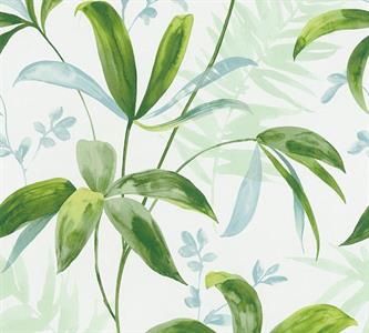 JUNGLE CHIC PARATO TNT  FOGLIE VERDI 10,05X0,53MT