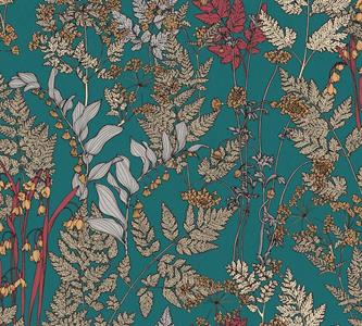 FLORAL IMPRESSION PARATO FLOWERS VERDE PERT.10,05X0,53MT