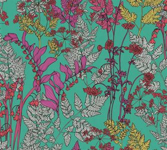 FLORAL IMPRESSION PARATO FLOWERS LILLA/VERDE 10,05X0,53MT