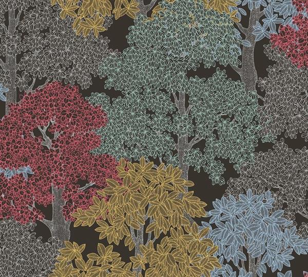 FLORAL IMPRESSION PARATO ALBERI M.COLOR NERO 10,05X0,53MT
