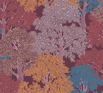 FLORAL IMPRESSION PARATO ALBERI ROSSO M.COLOR 10,05X0,53MT