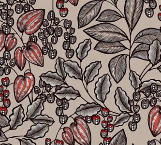 FLORAL IMPRESSION PARATO FOGLIE MARR.ARANC.10,05X0,53MT
