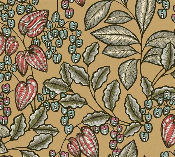 FLORAL IMPRESSION PARATO FOGLIE GIALLO/VERDE 10,05X0,53MT