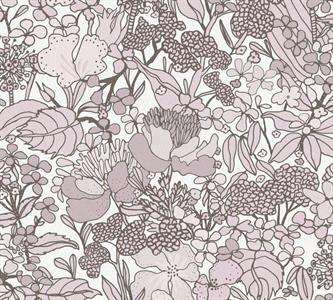 FLORAL IMPRESSION PARATO FLOWERS GRIGIO/BIA. 10,05X0,53 MT