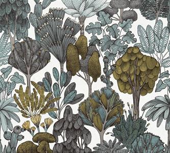 FLORAL IMPRESSION PARATO FLOWERS GRIGIO/GIA. 10,05X0,53 MT