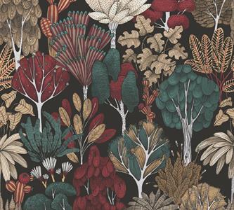FLORAL IMPRESSION PARATO FLOWERS M.COL.NERO 10,05X0,53MT