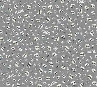 KARL PARATO TNT EFFETTO SCRITTA FONDO GRIGIO 10X0,53 MT