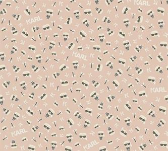 KARL PARATO TNT EFFETTO SCRITTA FONDO ROSA 10X0,53  MT