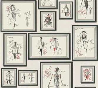 KARL PARATO TNT EFFETTO DISEGNO  FONDO BIANCO 10X0,53 MT