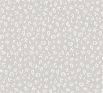 KARL PARATO TNT EFFETTO SCRITTA SILVER FONDO BEIGE 10X0,53 MT
