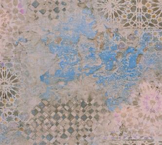 METROPOLITAN STOR. 2 PARATO TNT EFF.MURO TILES AZZURRO 10x0,53mt