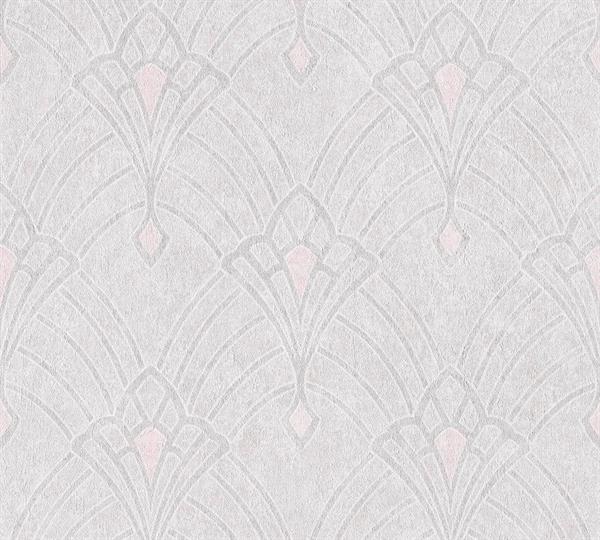 MATA HARI PARATO TNT    DAMASCO ROSA/GRIGIO 10,05X0,53MT