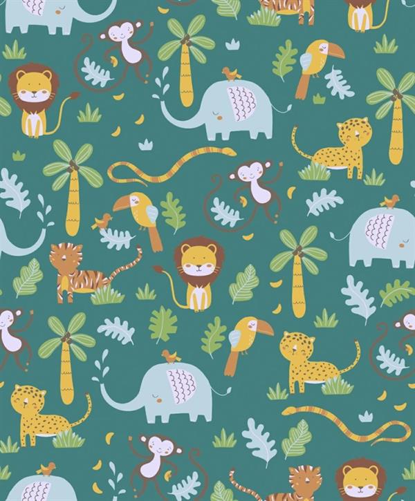 LITTLE LOVE PARATO TNT  ANIMALS F. VERDE 10,05X0,53MT