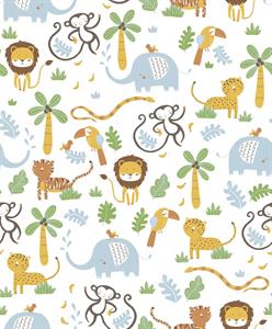 LITTLE LOVE PARATO TNT  ANIMLAS F.BIANCO 10,05X0,53MT