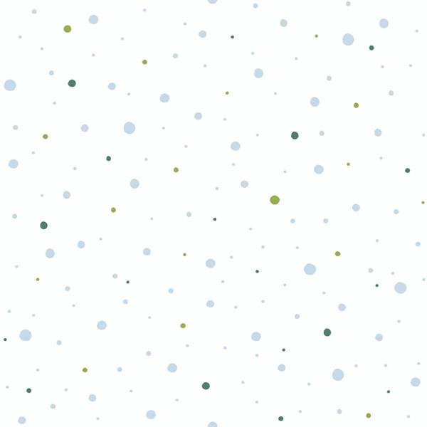 LITTLE LOVE PARATO TNT  POIS AZZURRO.10,05X0,53MT