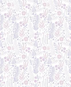 LITTLE LOVE PARATO TNT  FLOWERS LILLA/VIOLA 10,05X0,53MT
