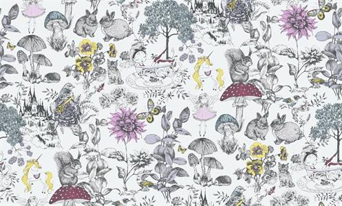 LITTLE LOVE PARATO TNT  FLOWERS.FON.GRIG. 10,05X0,53MT