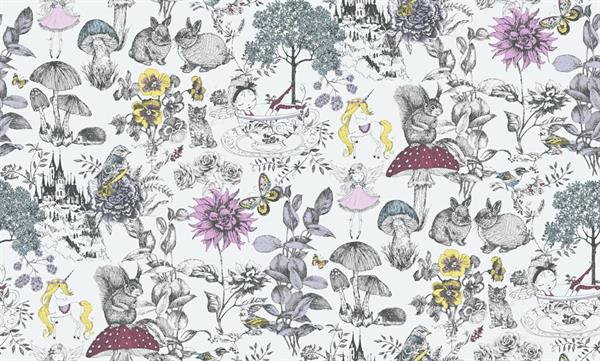 LITTLE LOVE PARATO TNT  FLOWERS.FON.GRIG. 10,05X0,53MT