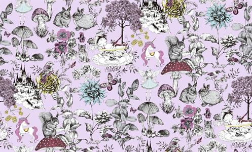LITTLE LOVE PARATO TNT  FLOWERS FON.ROSA 10,05X0,53MT