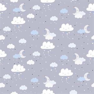 LITTLE LOVE PARATO TNT  LUNA/NUV.AZZURRO. 10,05X0,53MT