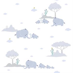 LITTLE LOVE PARATO TNT  ELEFANTI GRIGIO MIS.10,05X0,53MT
