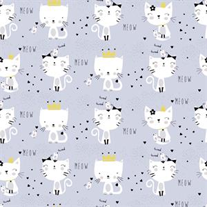 LITTLE LOVE PARATO TNT  CATS GRIGIO MIS.10,05X0,53MT