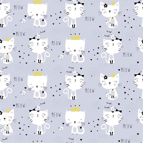 LITTLE LOVE PARATO TNT  CATS GRIGIO MIS.10,05X0,53MT