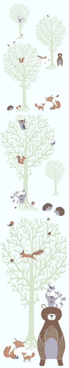 LITTLE LOVE PARATO TNT  BEAR/WOLF VERDE 10,05X0,53MT