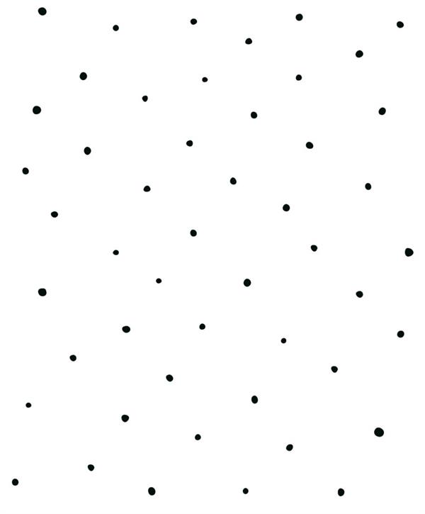 LITTLE LOVE PARATO TNT  POIS BLACK MIS.10,05X0,53MT