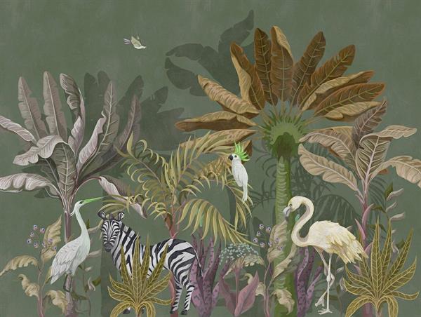 STAMPE THE WALL VINILICOSU TNT JUNGLE VD 371X280CM 7 TELI