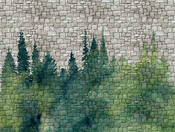 STAMPE THE WALL VINILICOSU TNT PUZZLE M.371X280CM 7 TELI