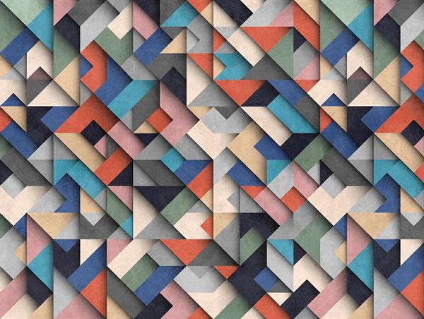 STAMPE THE WALL VINILICOSU TNT GEOM.MC.371X280CM 7 TELI