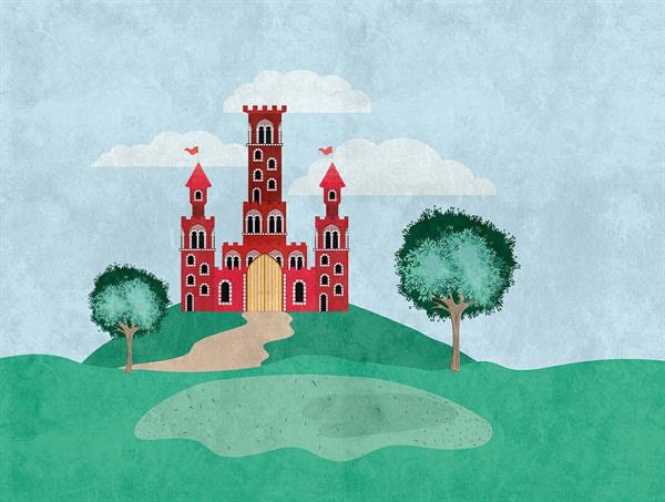 STAMPE THE WALL VINILICOSU TNT CASTELLO 371X280CM 7 TELI