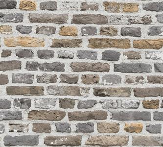PARATO THE BOS VINILICO .TNT MATTONI GREY 0,53X10,05MT