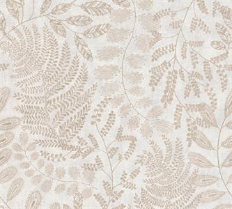 PARATO THE BOS VINILICO .TNT FOGLIE BEIGE 0,53X10,05MT