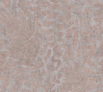 PARATO THE BOS VINILICO .TNT FOGLIE BRONZE 0,53X10,05MT