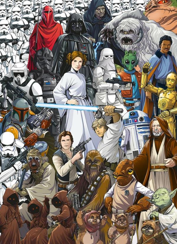 FOTOMURALE KOMAR DISNEY 2020 STAR WARS COLLAGE MIS. 184X254 cm