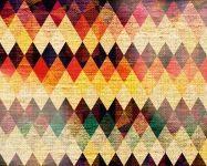 VISIONE DIGITALE STAMPA DIGITALE TRIANGOLI MULTICOLOR H. 270x180